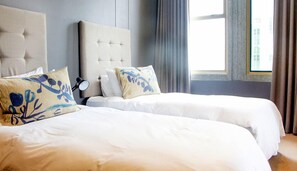 2 chambres, literie de qualité, coffre-fort, décor unique