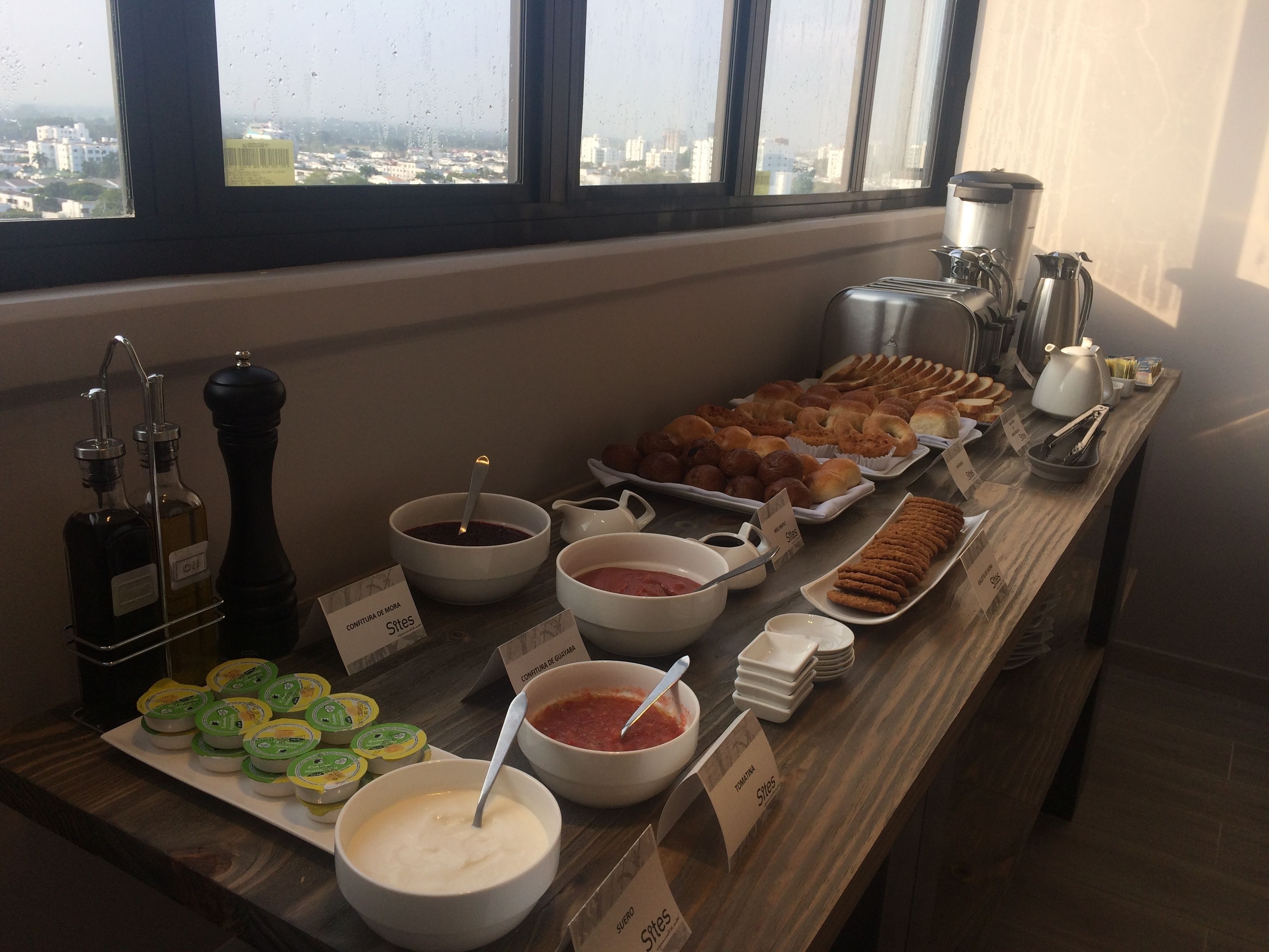 daily buffet breakfast (cop 35000 per person)