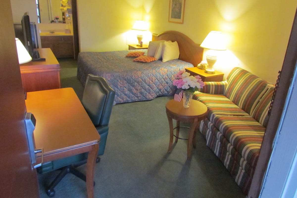 Executive Suite, 1 King Bed, Refrigerator & Microwave, City View | Premium bedding, desk, iron/ironing board, rollaway beds (surcharge)