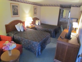 Deluxe Double Room, 2 Double Beds, Refrigerator & Microwave, City View | Premium bedding, desk, iron/ironing board, rollaway beds (surcharge)