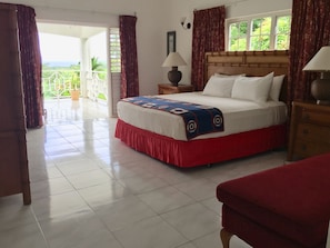 Suite Présidentielle, 1 très grand lit, balcon, vue mer