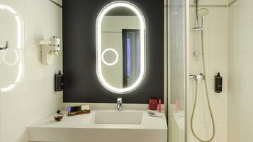 In-room safe, desk, laptop workspace, soundproofing