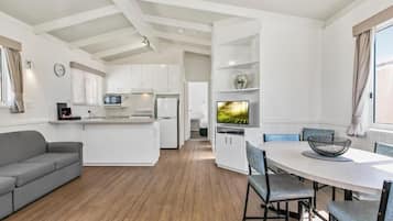 Family Villa, Lagoon View | Living area | Flat-screen TV, DVD player