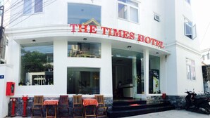 A hotel with a prominent sign reading "THE TIMES HOTEL". - The Times Hotel (Hue)