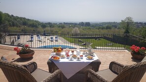 Blick von der Unterkunft