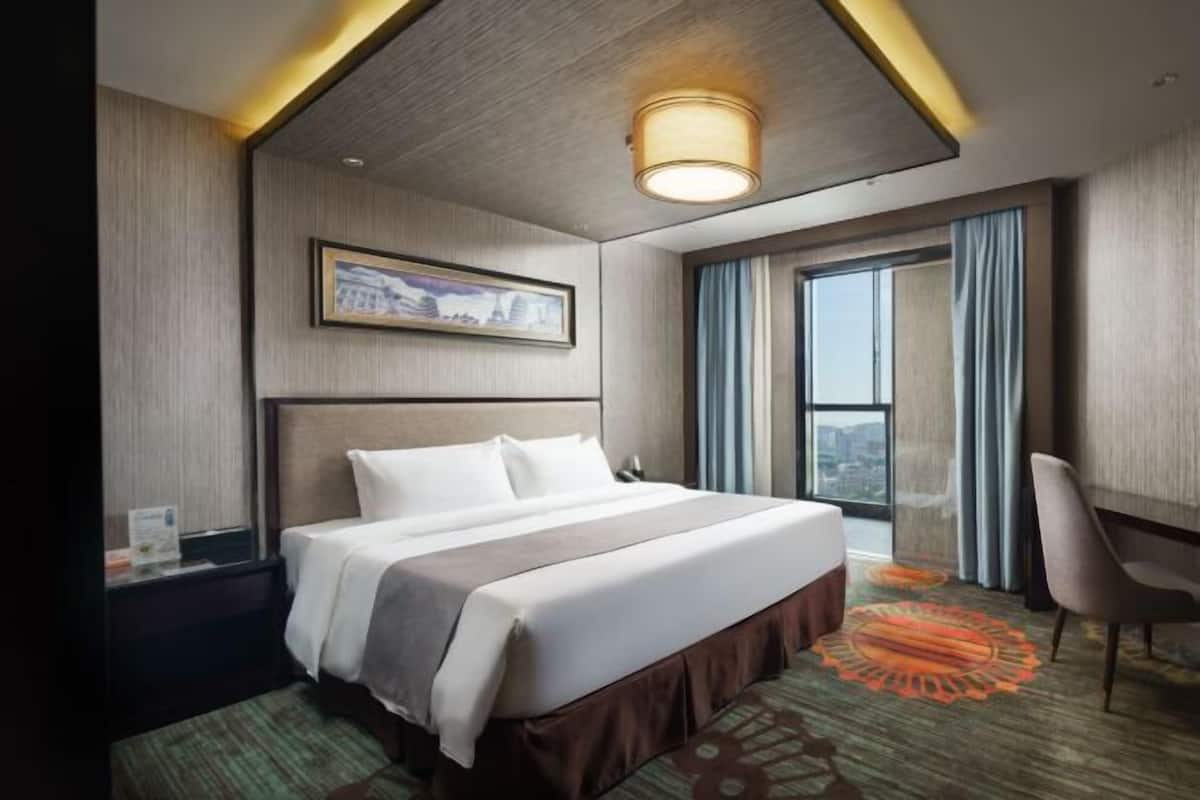 Minibar, caja fuerte, escritorio y cortinas opacas