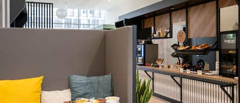 Daily buffet breakfast for a fee