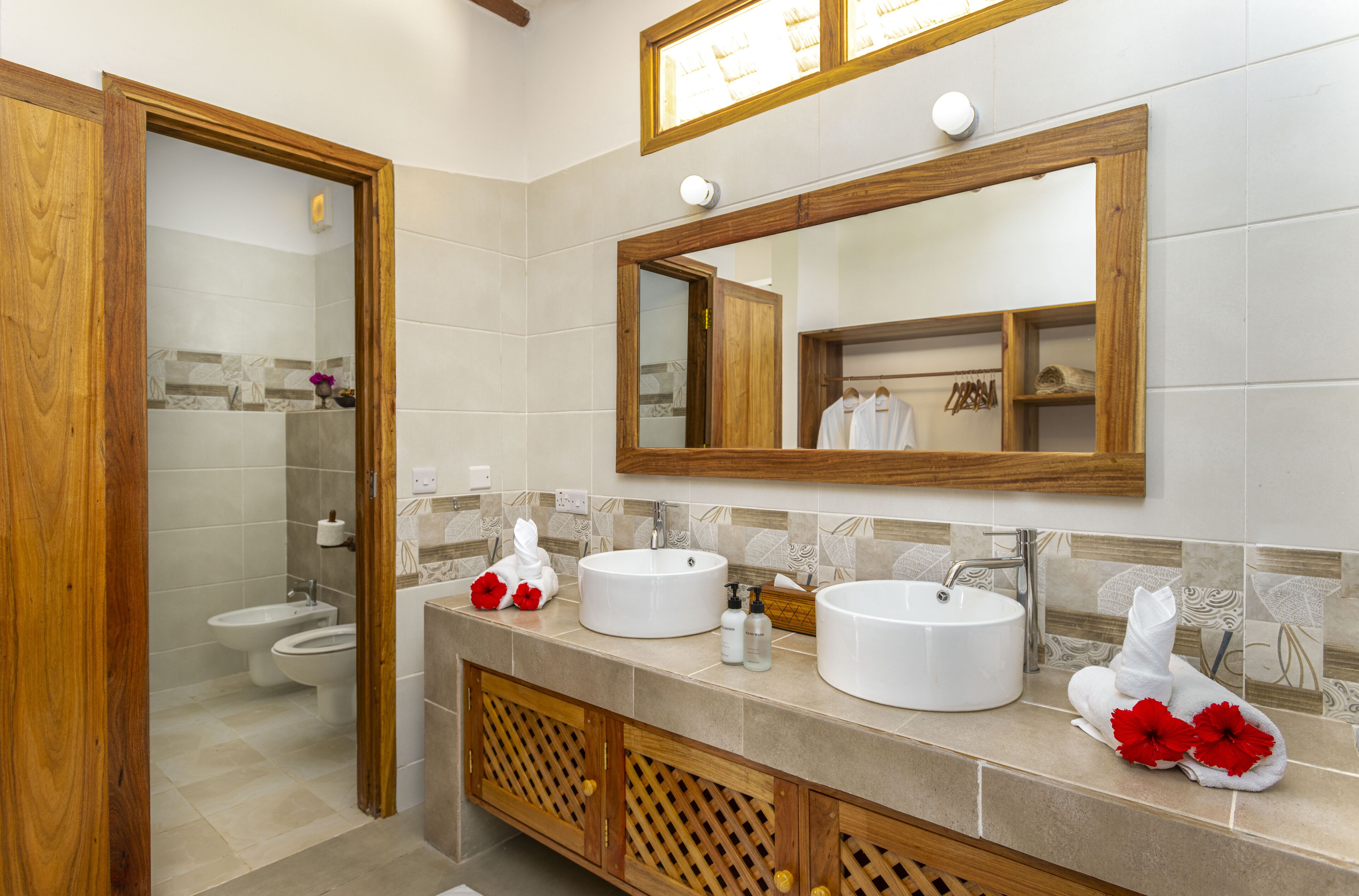 honeymoon bungalow, 1 king bed, beachfront | bathroom | shower, rainfall showerhead, free toiletries, hair dryer