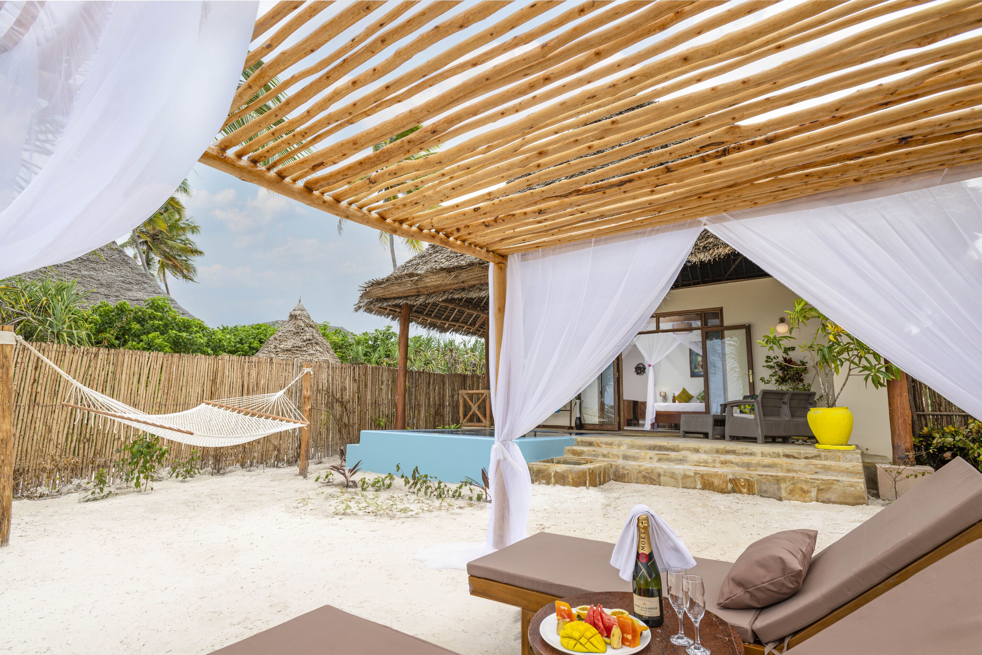 Bangalô lua de mel, 1 cama King, de frente para a praia | Vista do quarto