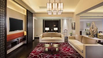 Minibar, in-room safe, desk, blackout curtains