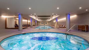 Indoor pool, open 6:00 AM to 10:00 PM, free cabanas