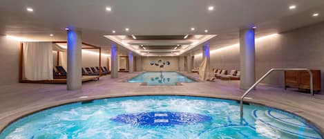 Indoor pool, open 6:00 AM to 10:00 PM, free cabanas