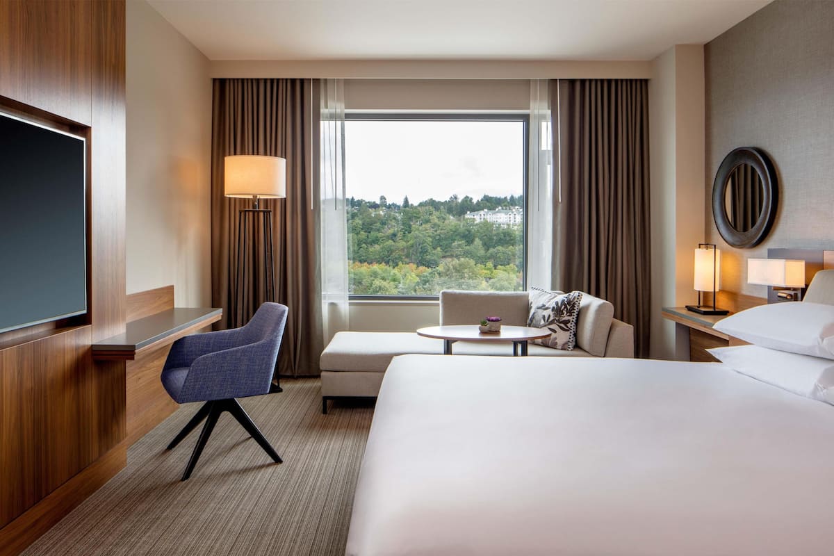 Habitación, 1 cama King size, vista al parque | Ropa de cama de alta calidad y caja de seguridad en la habitación