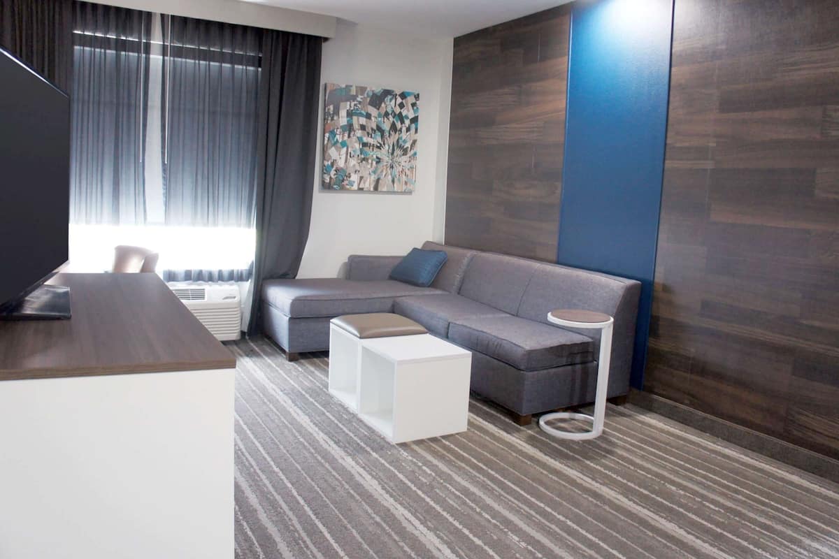 Deluxe-Suite, 1 King-Bett, Nichtraucher (Family) | Pillowtop-Betten, Schreibtisch, laptopgeeigneter Arbeitsplatz