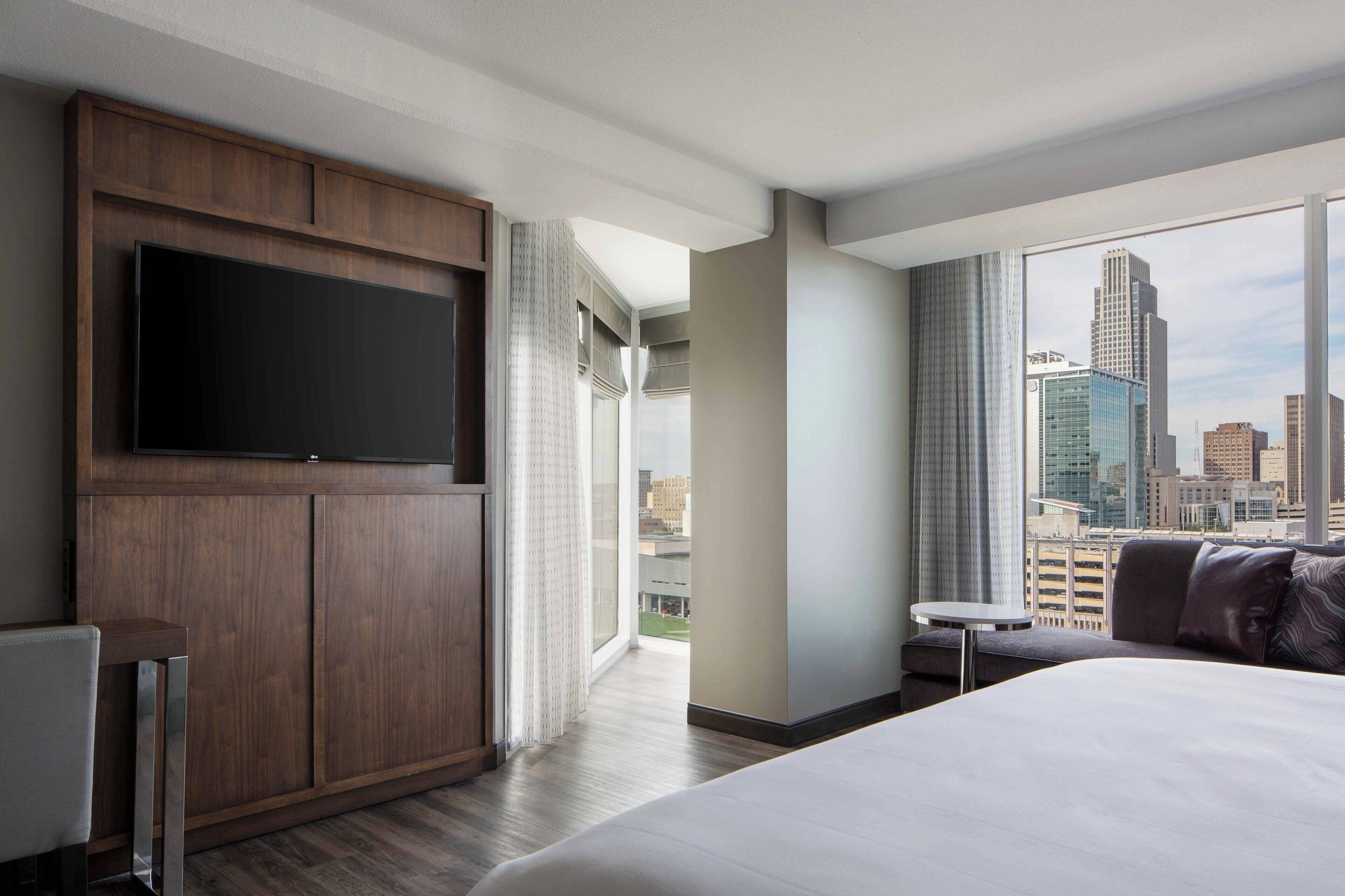 Memory foam beds, in-room safe, desk, blackout drapes