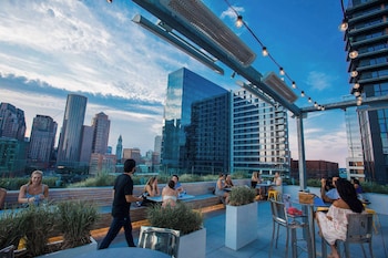 Rooftop terrace at YOTEL Boston