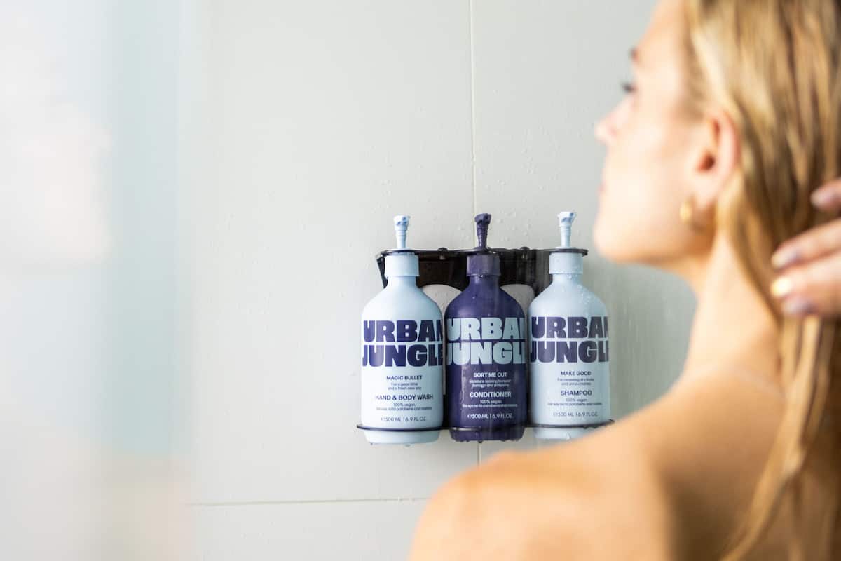 shower, rainfall showerhead, designer toiletries, hair dryer