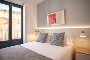 1 chambre, literie de qualité supérieure, couette en duvet d'oie