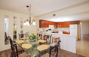 Condo, 3 Bedrooms, Ocean View | Private kitchen | Fridge, microwave, oven, stovetop - Ocean Towers (North Myrtle Beach)