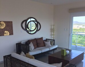 Condo, 3 Bedrooms | Living area - Pacifika Marina Mazatlán (Mazatlán)