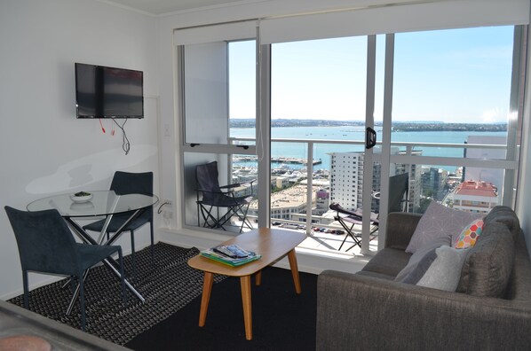 Two Bedroom Harbour Views Apartment | Living room
