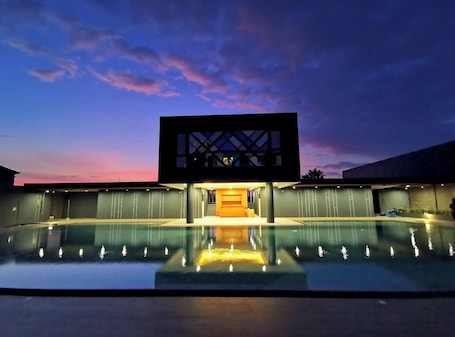 Outdoor pool. Blue Rabbit Hotel