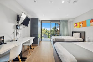 Premium bedding, in-room safe, desk, soundproofing