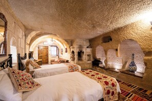 Family Suite, 2 Bedrooms, 2 Bathrooms, Courtyard View | Individually furnished, desk, laptop workspace, soundproofing - Tulip Cave Suites (Nevsehir)