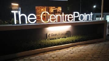 Front of property – evening/night