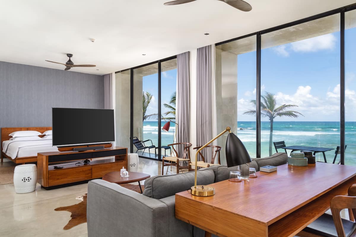 premier suite, 1 bedroom, balcony, ocean view | 1 bedroom, premium bedding, down duvets, pillow-top beds