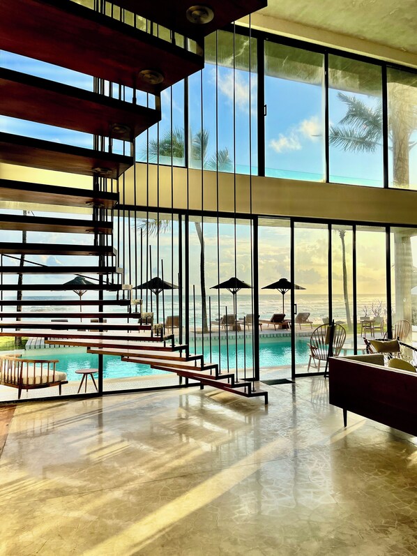 Sitteområde i lobbyen