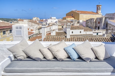 Terraza o patio. Can Albertí 1740 Hotel Boutique