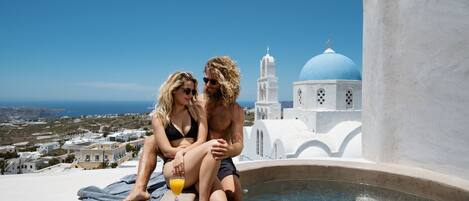 Suite – honeymoon, sjøutsikt (Zeus) | Terrasse/patio