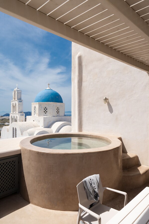 Honeymoon Suite, Sea View (Zeus) | Terrace/patio