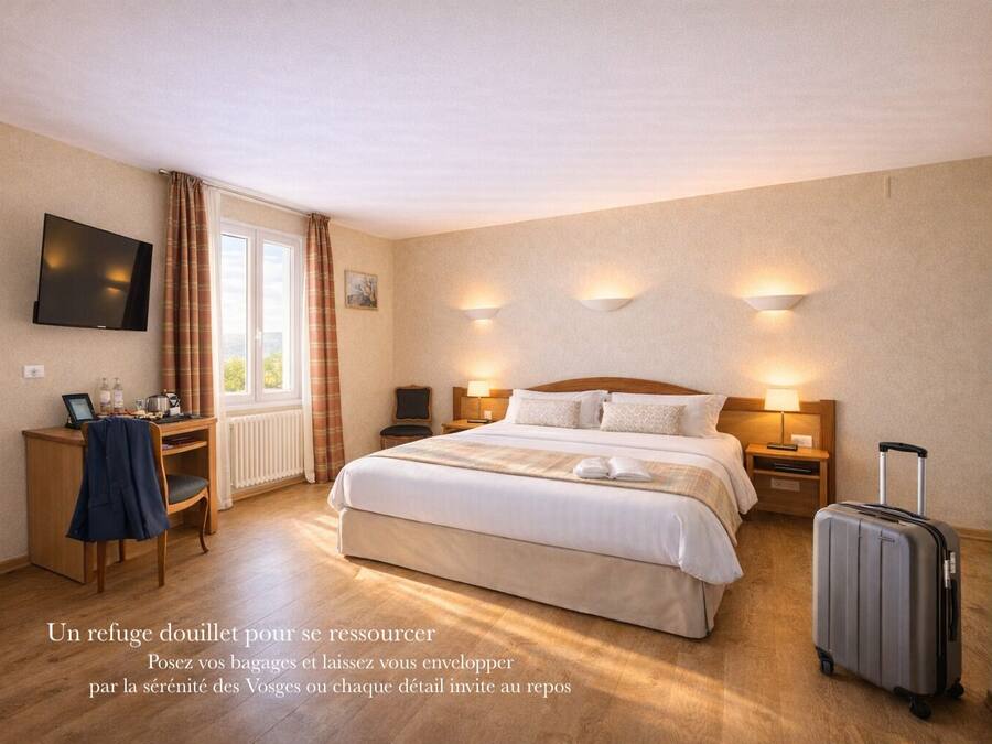 Quarto conforto | Individualmente decorados, individualmente mobiliados, escrivaninha