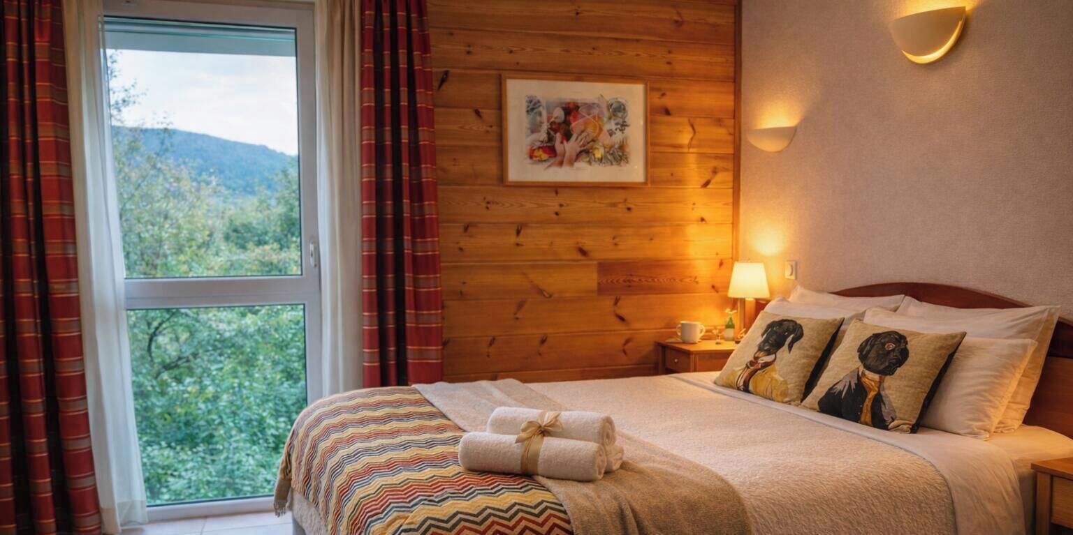 Quarto casal superior | Individualmente decorados, individualmente mobiliados, escrivaninha