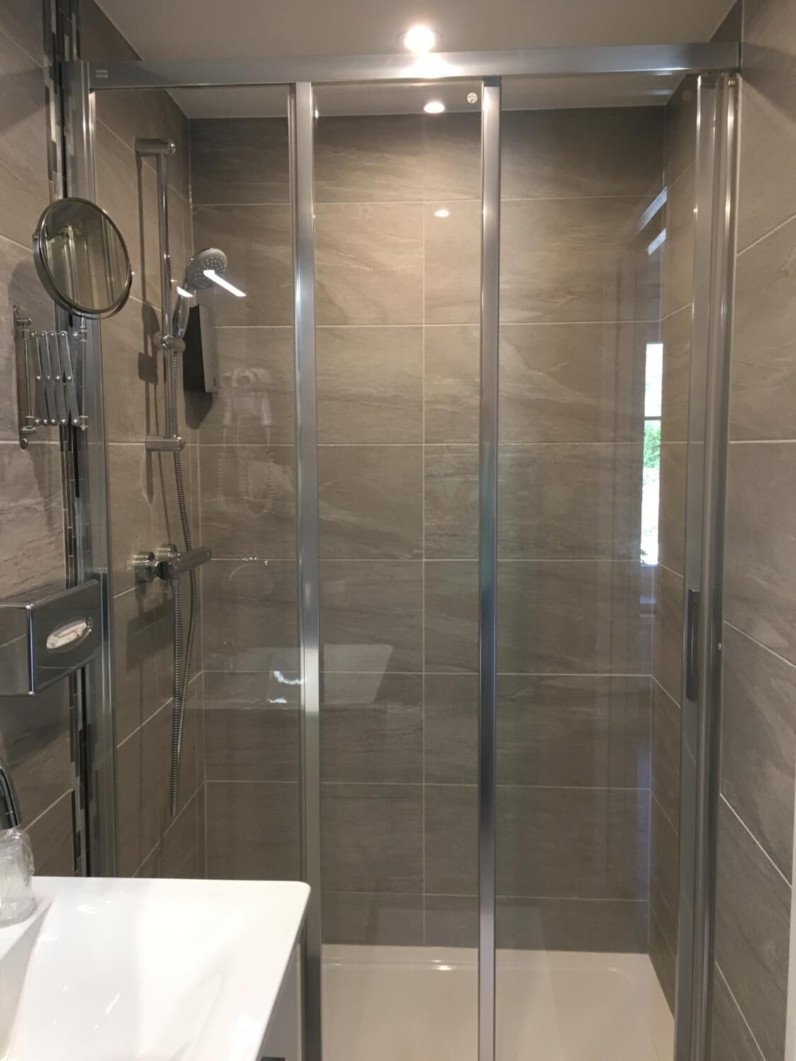 free toiletries, hair dryer, towels