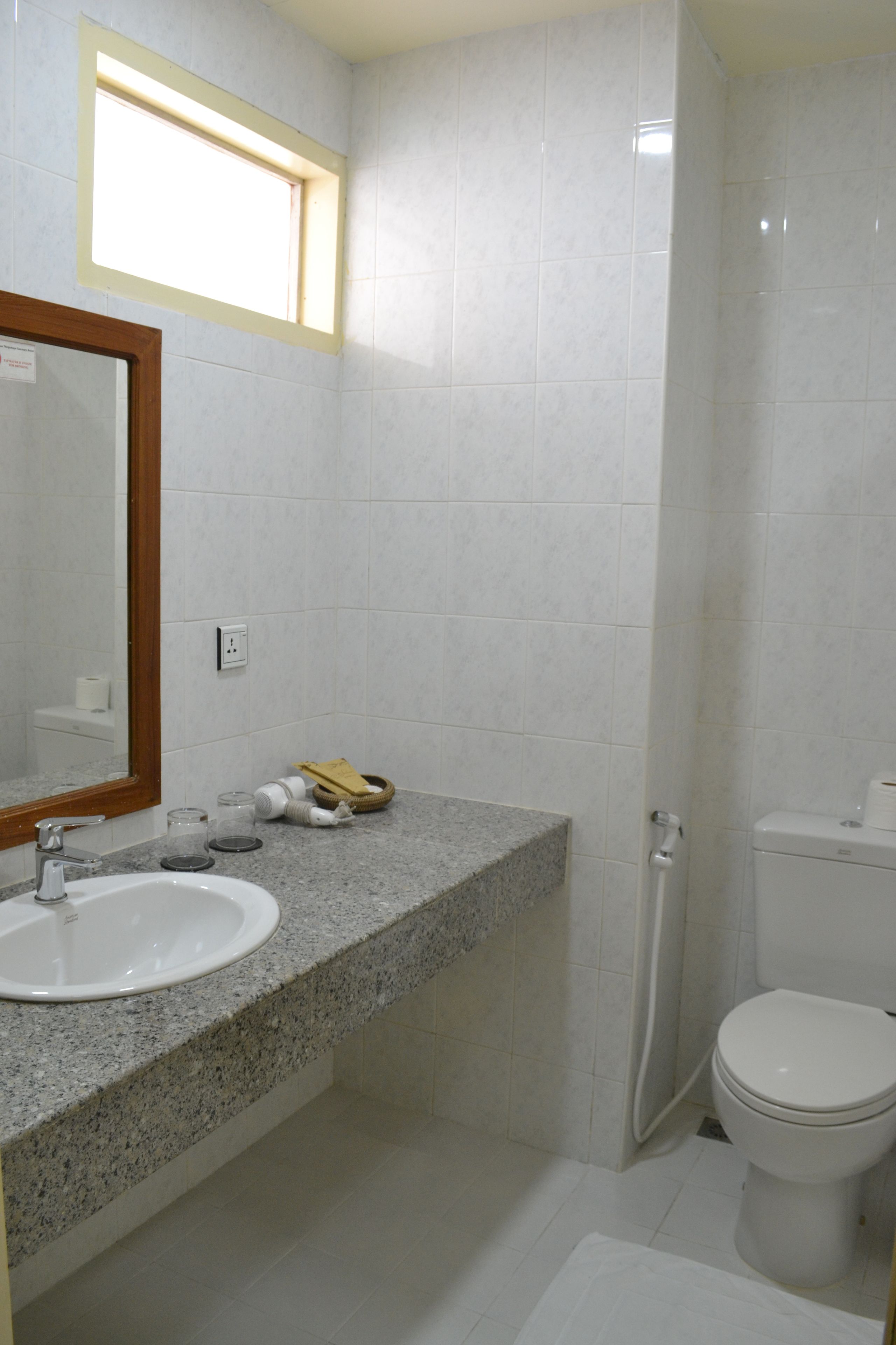 shower, free toiletries, hair dryer, dressing gowns