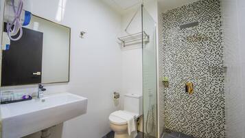 Ducha, artículos de tocador gratuitos, secador de pelo, bidet