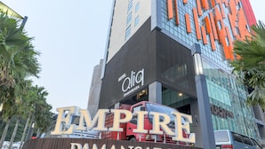 The Empire Damansara hotel with a modern facade, large signage, and a prominent entrance. - Luzzeri Suite Empire Damansara (Petaling Jaya)