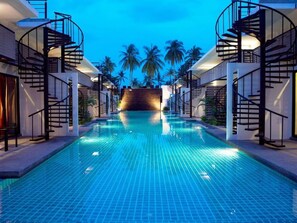 3 outdoor pools - The Kris Resort Condotel at Bagtao Beach (Choeng Thale)