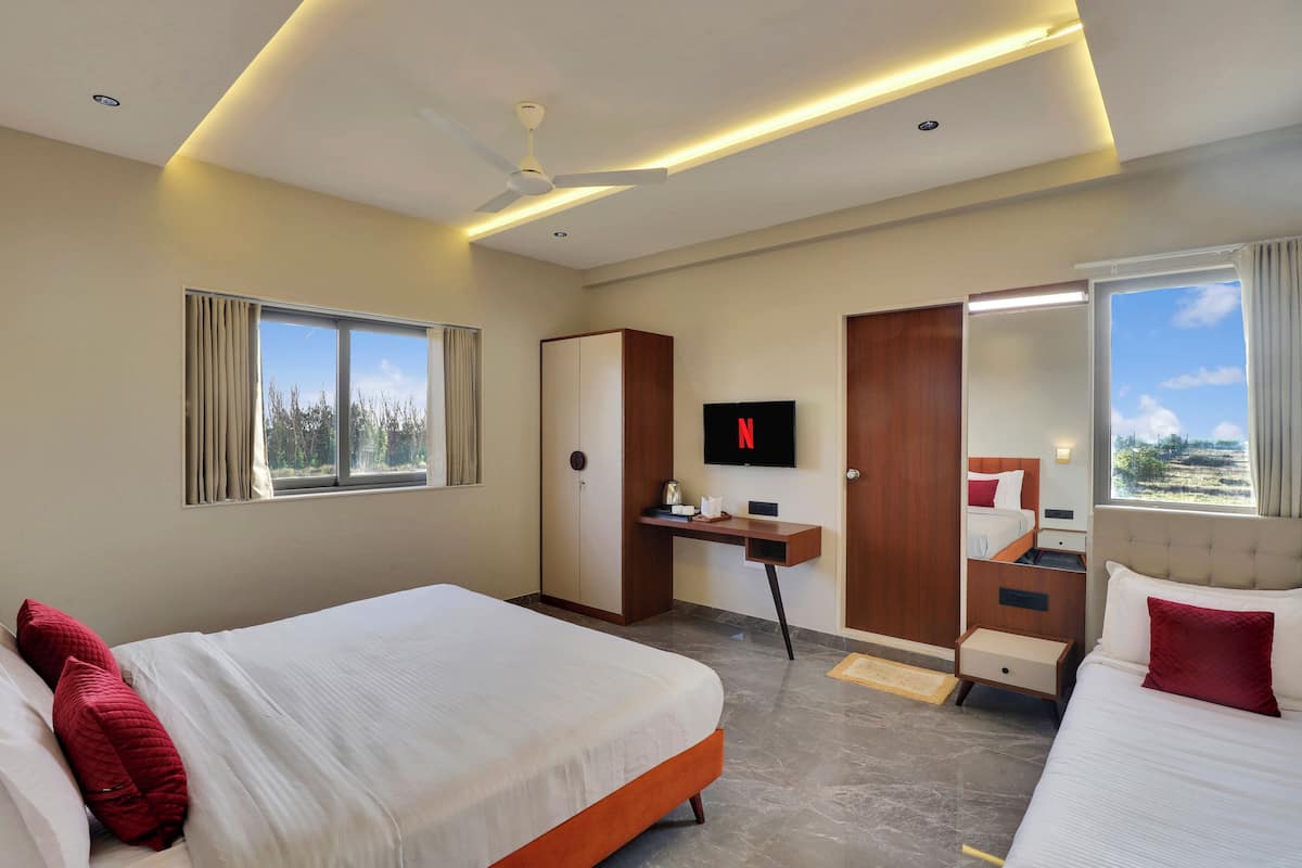 Premium bedding, down duvets, in-room safe, individually decorated