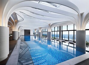 Indoor pool, 2 outdoor pools, pool umbrellas, sun loungers