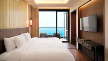 Premium bedding, down duvets, minibar, in-room safe