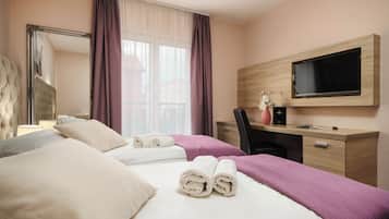 Ropa de cama hipoalergénica y minibar