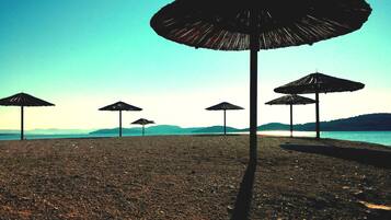 Na praia