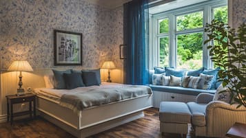 Premium bedding, individually decorated, individually furnished