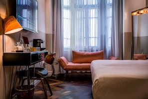 1 habitación, ropa de cama de alta calidad y minibar 