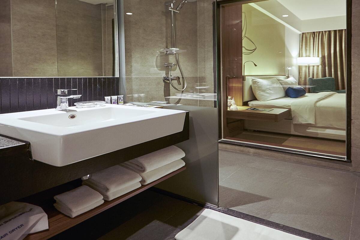 premium bedding, memory-foam beds, minibar, in-room safe