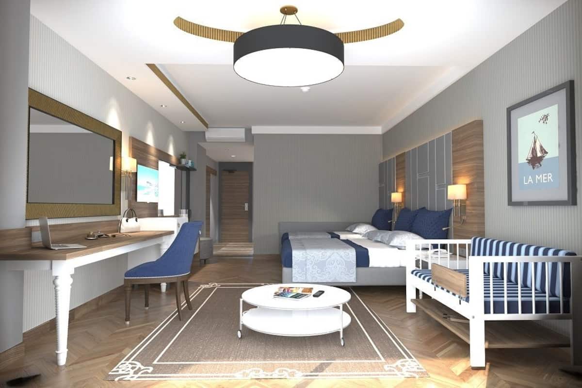 Minibar (some free items), in-room safe, desk, cribs (free)